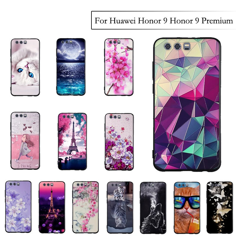 Роскошный чехол бампер для huawei Honor 9 Премиум Мягкий ТПУ силиконовый Capas s|Бамперы| |
