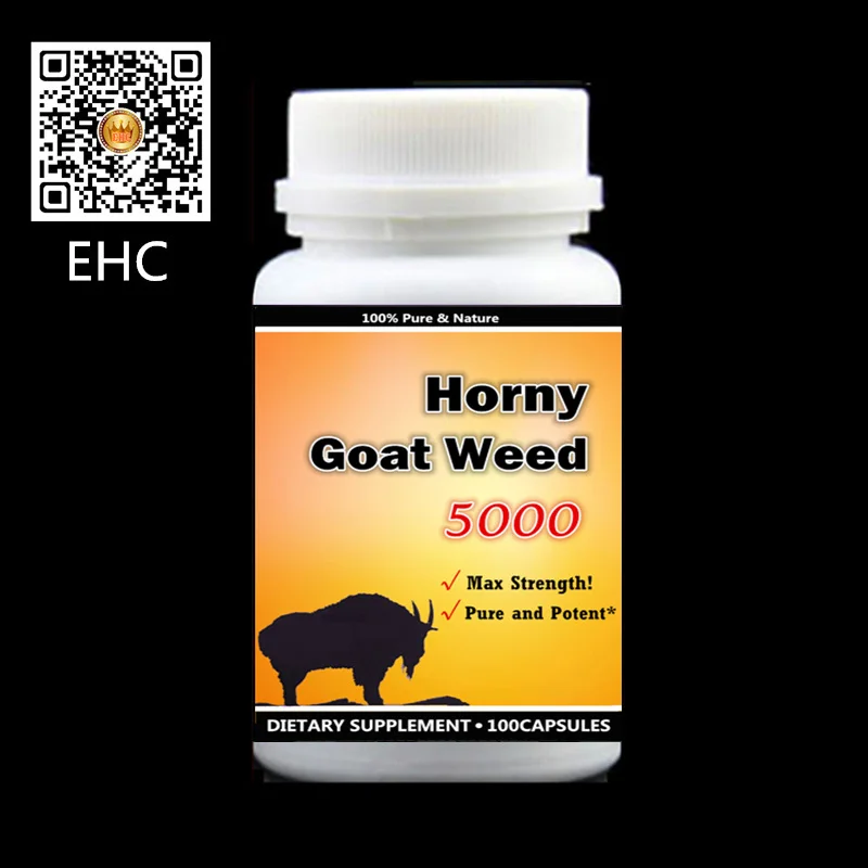 

100pcs/bottle Pure Horny Goat Weed Extract, Increase * Performance Desire Epimedium Icariin for man and woman,free shipping
