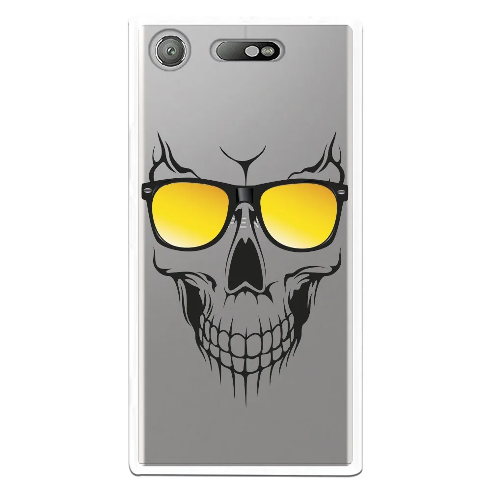 Stand case skull costume drawing WP014 for Sony Xperia XZ1 | Мобильные телефоны и аксессуары