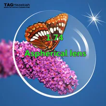 Ультратонкие 1,74 Асферические очки по рецепту при близорукости компьютерные очки для чтения Анти-усталость излучения оптические линзы