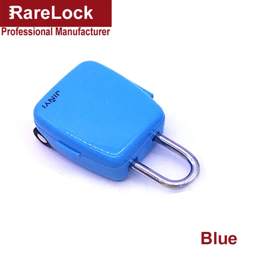 Rarelock MS516 Комбинированный Замок с цветным замком для путешествий, женские сумки, рюкзак, сумка для школы, ящик для спортзала, шкафчик, дневник, сделай сам, я - Цвет: Blue 1 pcs