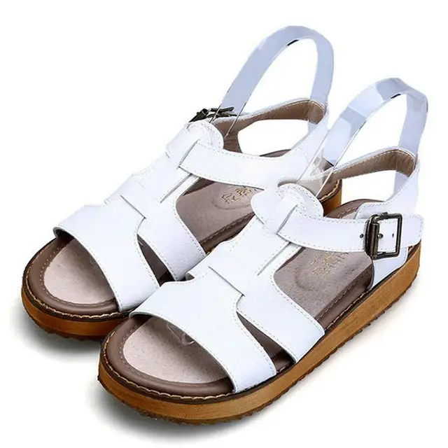Genuine Pelle Flat Sandalo Female 2017 Summer heavy bottomed scarpe Genuine Pelle Flat Sandalo Female 2017 Summer heavy bottomed scarpe Pelle 44861e