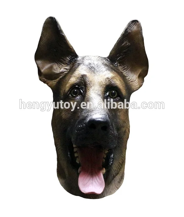 

Genuine German Shepherd HEAD MASK Dog Alsatian LATEX Full Head Mask From Huizhou Hengyu Toy Co., Ltd