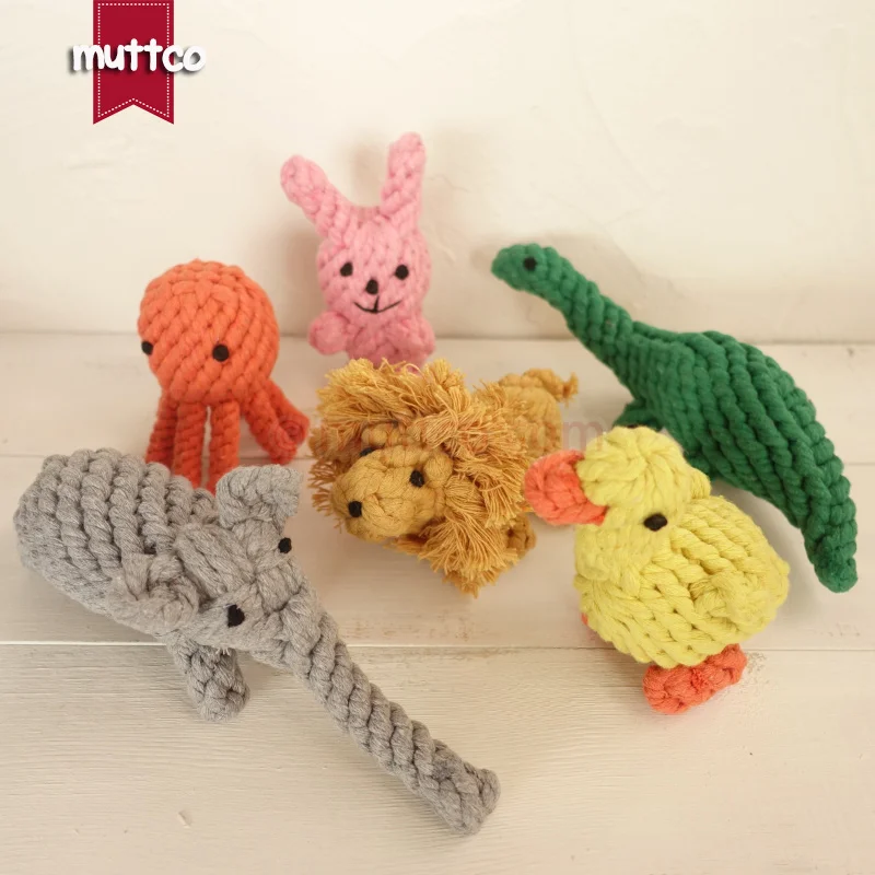 Wholesale Dog Chew Toys Cute Animal Models Cotton Rope Pet Toys Clean