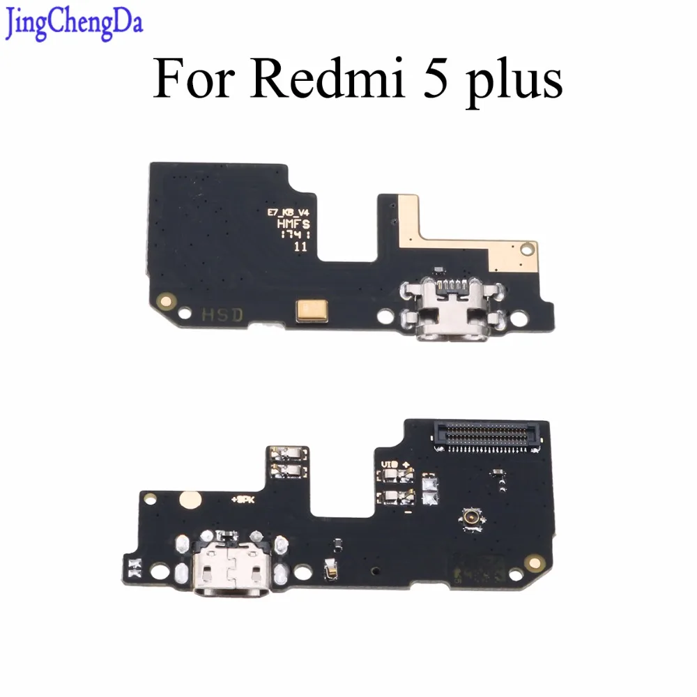 JCD для Redmi 5 Plus 5 plus 5 P Prime микрофонный модуль+ зарядка через usb Нижняя плата гибкий кабель соединительные детали для Xiaomi