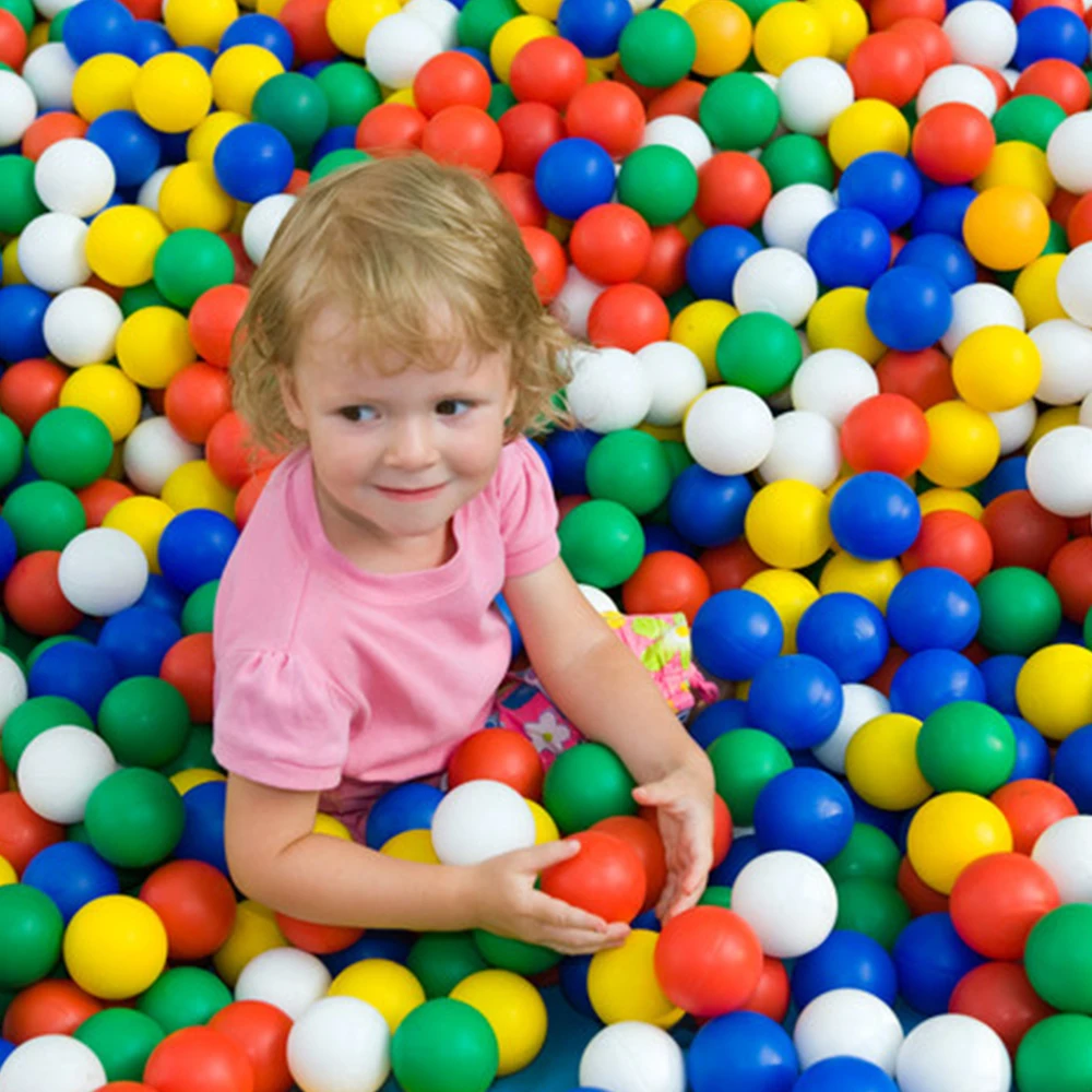 

200 Pcs Colorful Ocean Wave Balls Plastic Funny Baby Kids Plastic Balls Fire Pit Toy Outdoor Orbs Sport Pool Ocean Wave Balls