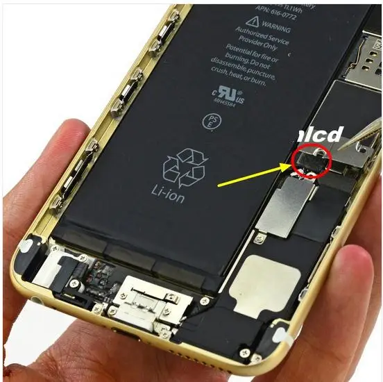 Подлинный 10 шт./лот губка для iphone 6 plus 5 &quotбатарея Разъем пены pad Губка Замена