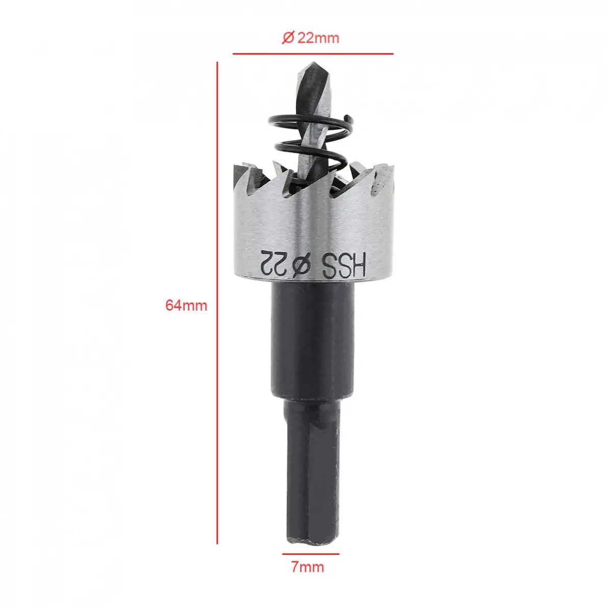 22mm HSS Loch Sah Cutter Bohrer für Pistole Bank Magnetische Air Gun Bohrer