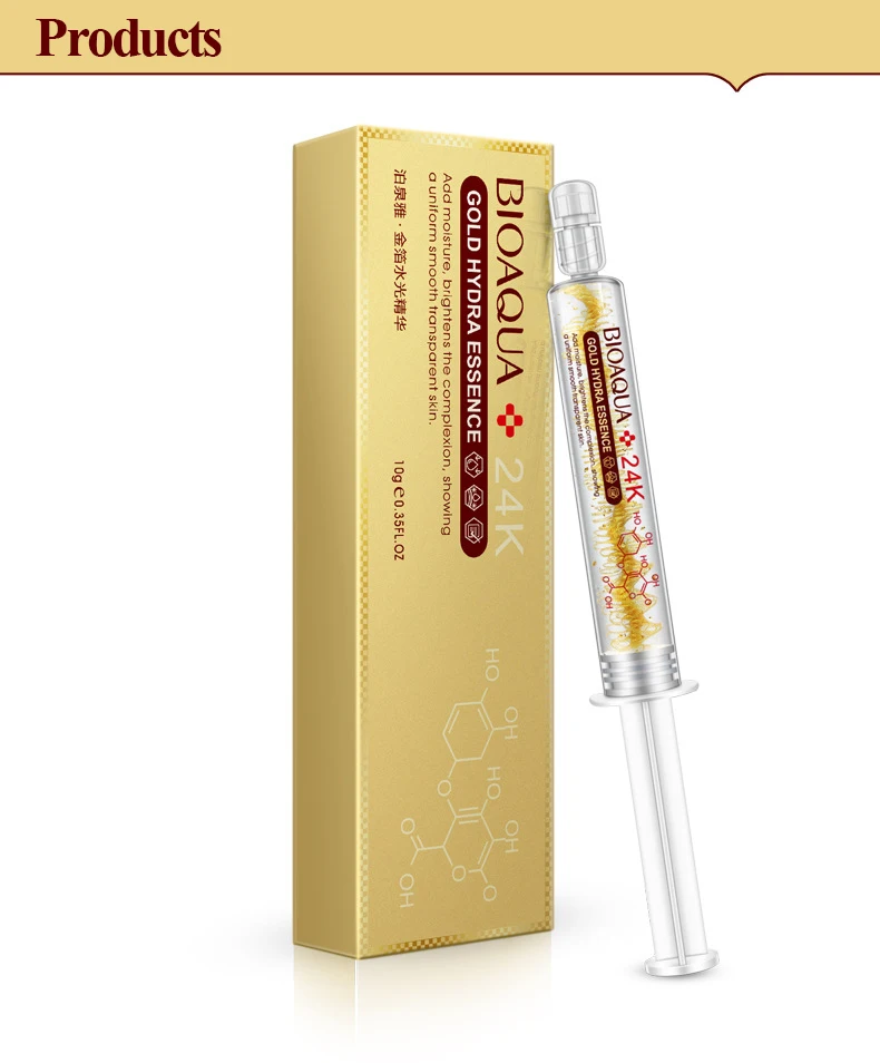 

BIOAQUA brand essence 24K gold hyaluronic acid face cream Moisturizing facial serum mask Anti Aging wrinkle whitening skin care