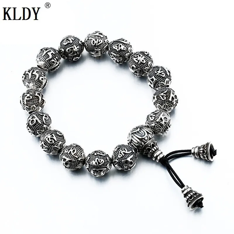 buddhist-mantra-bead-lucky-charm-elastic-titanium-link-chain-bracelet-for-men