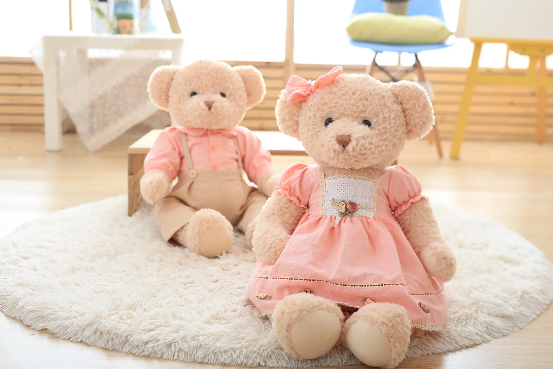 Корейская пара плюшевый мишка для свадьбы плюшевая игрушка кукла свадебный подарок девочка подарок на день Святого Валентина