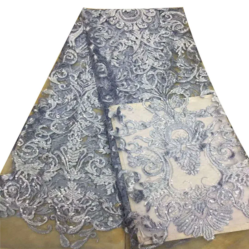 

Stylish Guipure sequin Lace Fabric High Quality Nigerian net Lace Fabric African Lace Fabric with sequin HJ789-2
