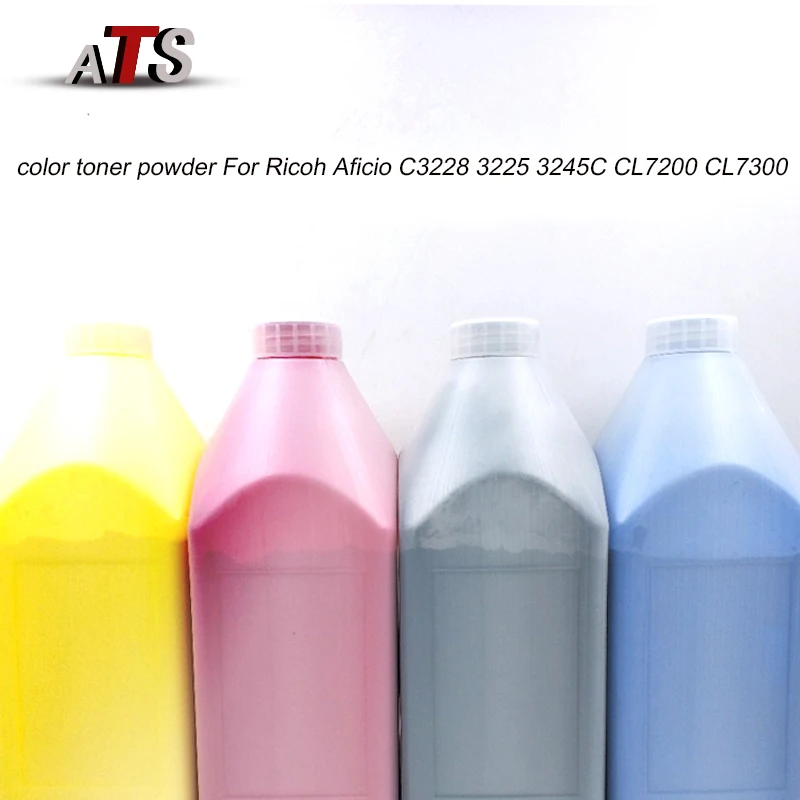 1 шт. 1000 г CMYK цветной тонер-порошок для Ricoh Aficio C3228 3225 3245C CL7200 CL7300 совместимый копир запасные части поставки