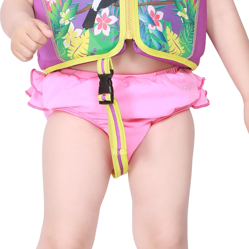 Megartico плавание жизнь Куртки дети Tropical Toucan девочек Плавать Тренер фиолетовый жилет детский спасательный жилет для байдарок защиты от солнца