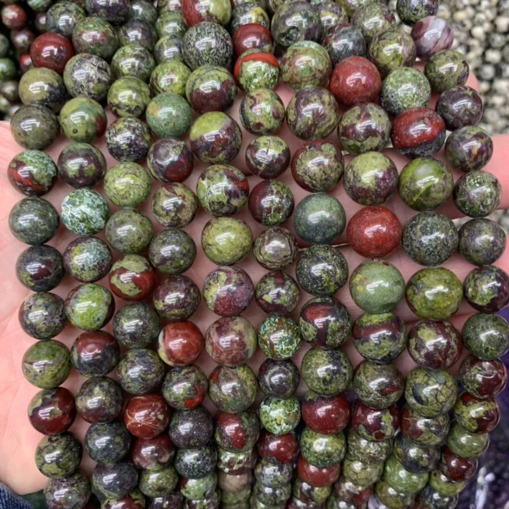 

dragon bloodstone jasper stone beads natural stone beads DIY loose beads for jewelry making strand 15" wholesale !
