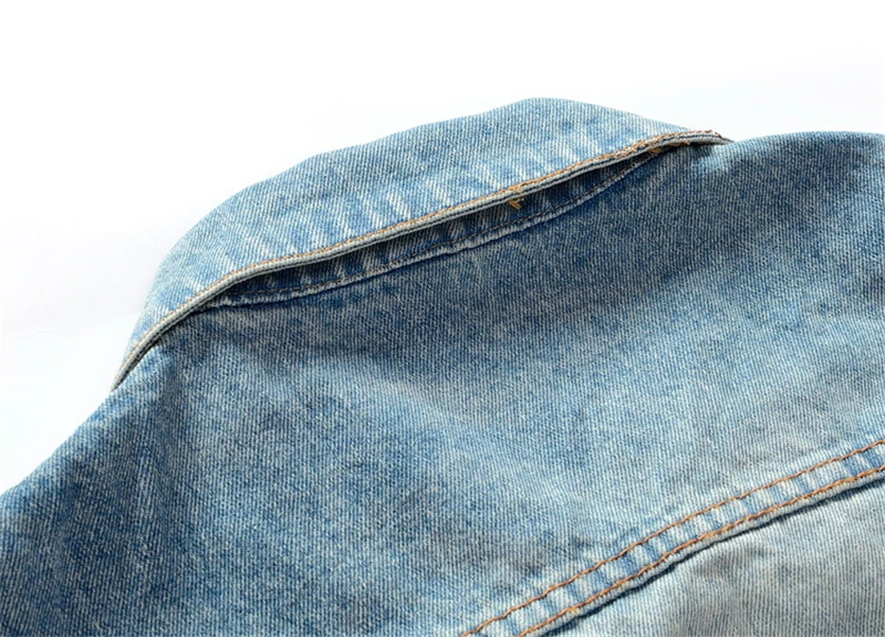 Мужской Хлопковый мужской джинсовый жилет без рукавов, Модные Винтажные куртки на весну-осень 80 s, фирменный топ с дырками 6XL