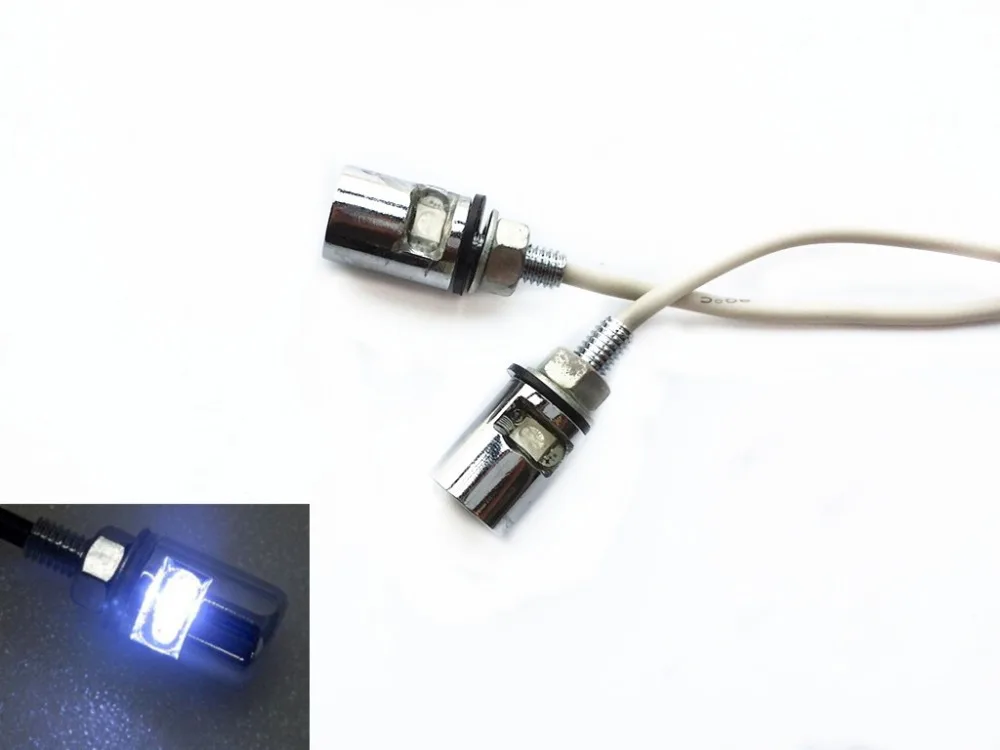 Белый светодиод SMD для подсветки номерного знака Suzuki Honda Kawasaki мотоцикла