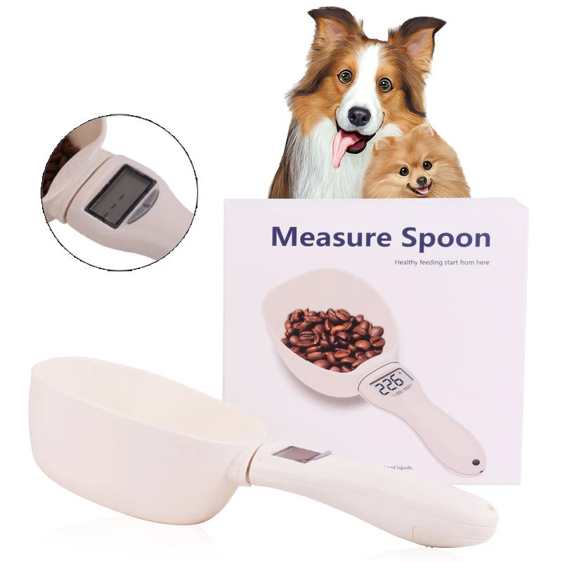 

New Smart Dog Food Shovel Cat Food Weighing Quantitative Dog Food Spoon Dog Quantitative Feeder Accuracy High Measuring Spoon