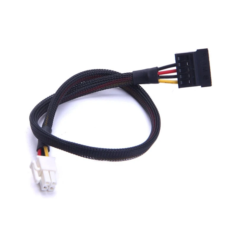 

Black Sleeved 4Pin ATX to SATA Power Cable For Lenovo Q77 Q75 HDD Motherboard
