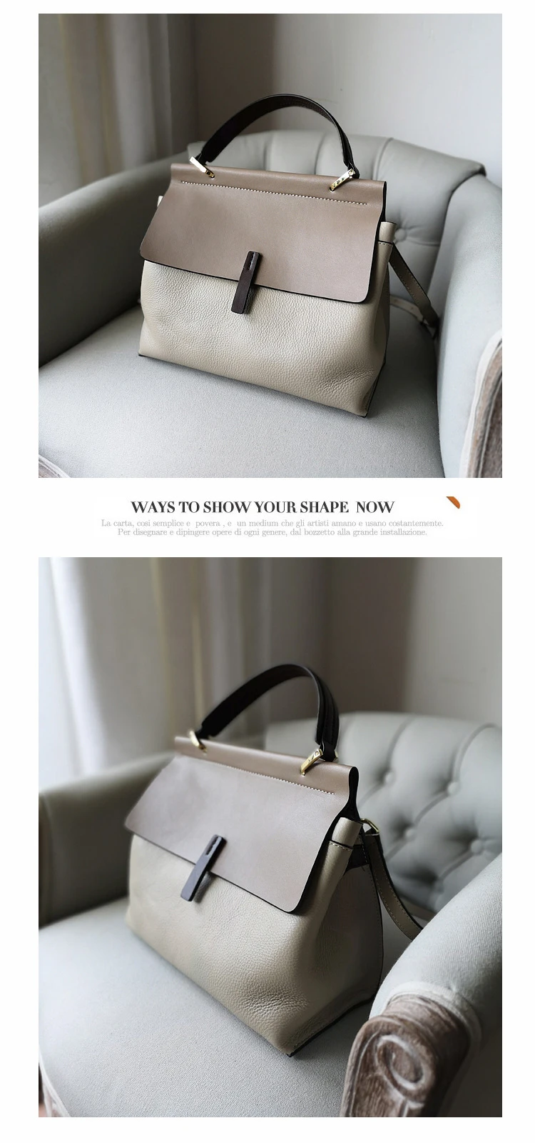 Khaki+White