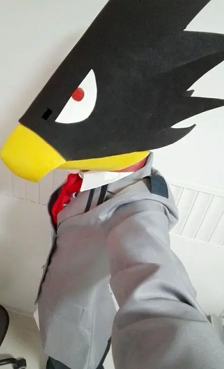 Маска для косплея My Hero Academia Fumikage Tokoyami с головой птицы | Тематическая одежда и