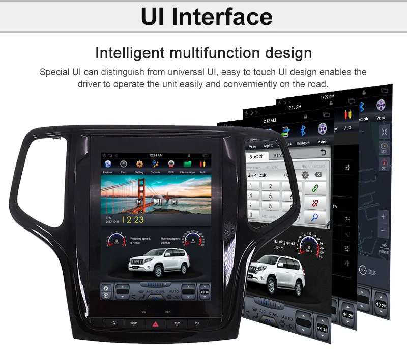 Discount Aotsr Android 7.1 Tesla style Car GPS Navigation For JEEP Grand Cherokee 2014-2018 headunit multimedia player No DVD player1di 6 Discount Aotsr Android 7.1 Tesla style Car GPS Navigation For JEEP Grand Cherokee 2014-2018 headunit multimedia player No DVD player1di 6