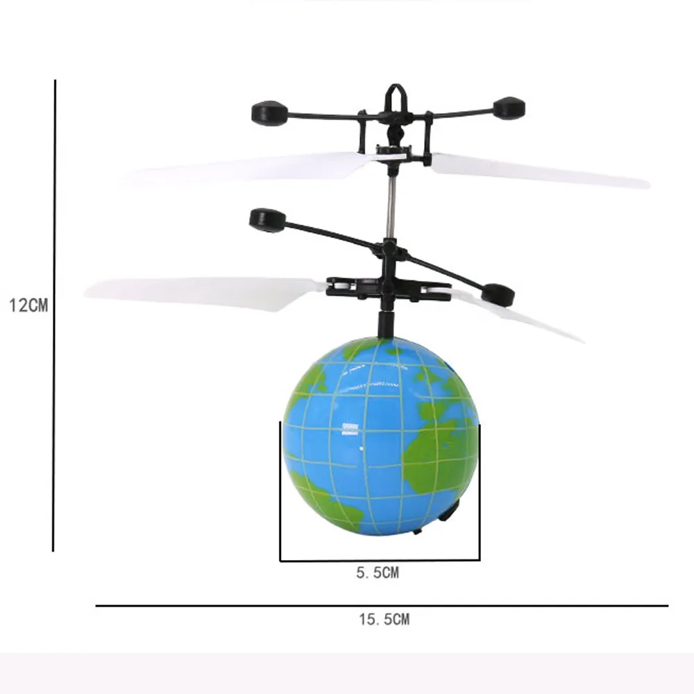 HIINST Забавный зеленый индукционный RC Летающий датчик шар беспилотный шар-Вертолет Встроенный сверкающий светодиодный фонарь Игрушка Dropship p30 подарок
