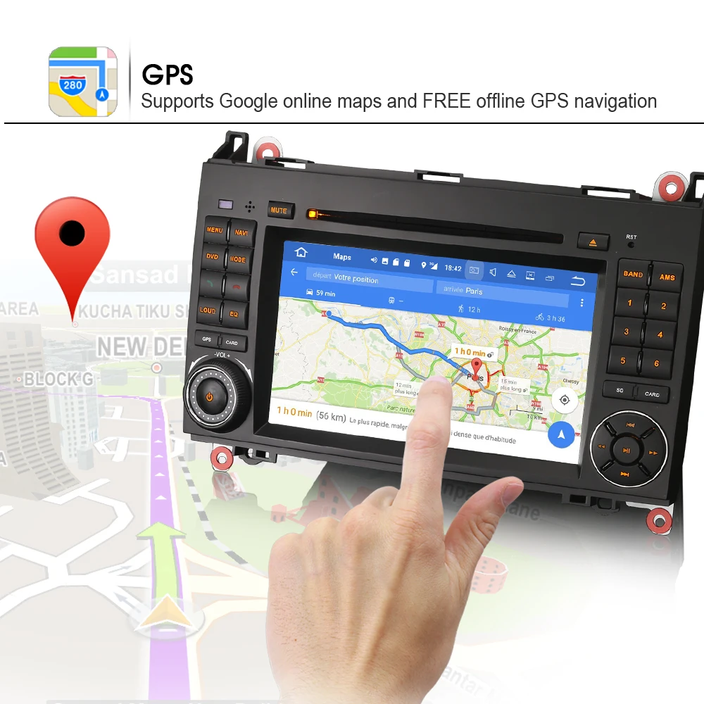 Android 7 1 DAB + авторадио для Mercedes B Class W245 200 Sprinter Viano Vito радио GPS навигация CD DVD mp3 плеер 3G