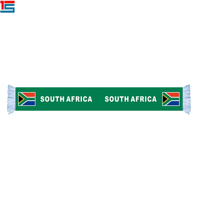 

2018 Russian cup football game printed polyester SOUTH AFRICA flag scarf