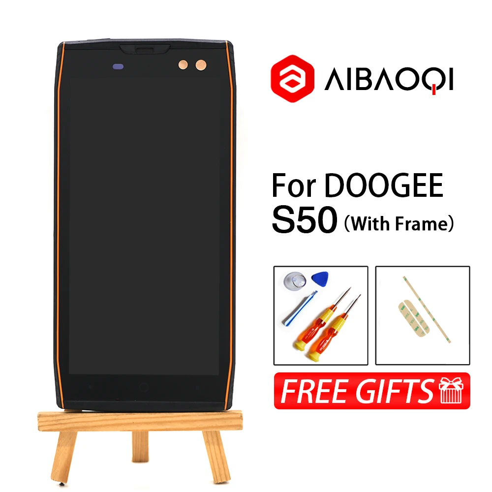 

AiBaoQi New Original 5.7 inch Touch Screen +1440x720 LCD Display Assembly Replacement For Doogee S50 Phone