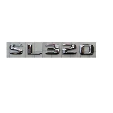 Хром 3D ABS Пластик багажник автомобиля сзади Буквы Знак Эмблемы Наклейка Стикеры для Mercedes Benz класс SL SL320
