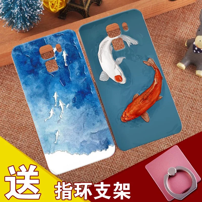 

Retro Fish Cover Cute Silicone Case For Huawei honor 3C 4A 4X 4C 5X 6 plus Magic Soft TPU Shell For Huawei honor 6X 7 7i 8