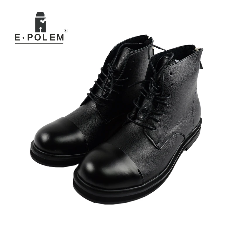 Ankle Homens Casuais Até Nova Couro New Chegada 2017 De England Boots Inverno Outono Sapatos Rendas Dos Botas xH0wgqgOt