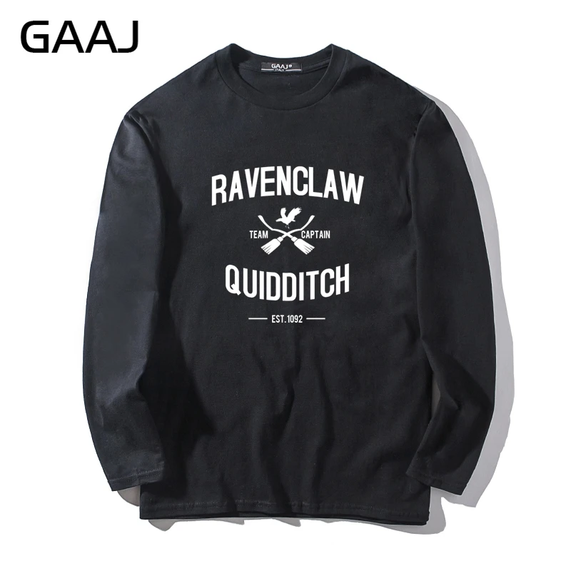 

T Shirt Men "Ravenclaw Quidditch Team" Casual Clothes Man & Women Unisex Long Sleeve Mens O-neck Cotton Male Summer Funny