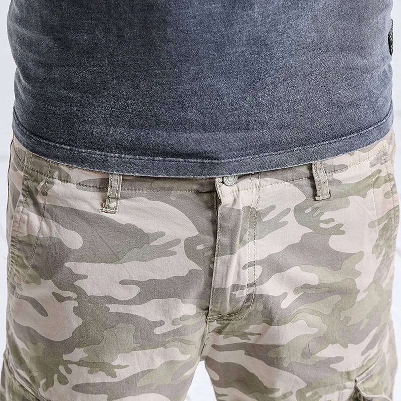 SIMWOOD 2019 Летние Новые камуфляжные мужские шорты Карго Slim Fit плюс размер модные с