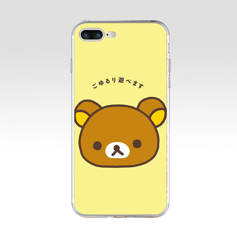 85AQ Забавный Милый мультяшный Rilakkuma мягкий ТПУ силиконовый чехол для Apple iPhone 6 6s 7 8