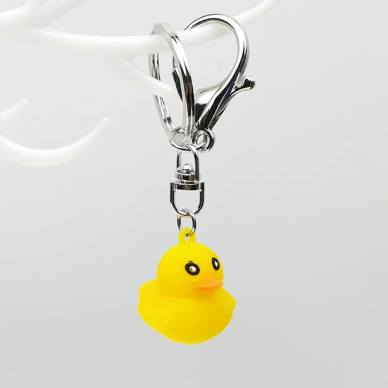 

Cute Yellow Duck Keychain Dance Duck Key Chain Friends Accessories For Couples Women Boyfriend Children Gift Keyring Bag Trinket