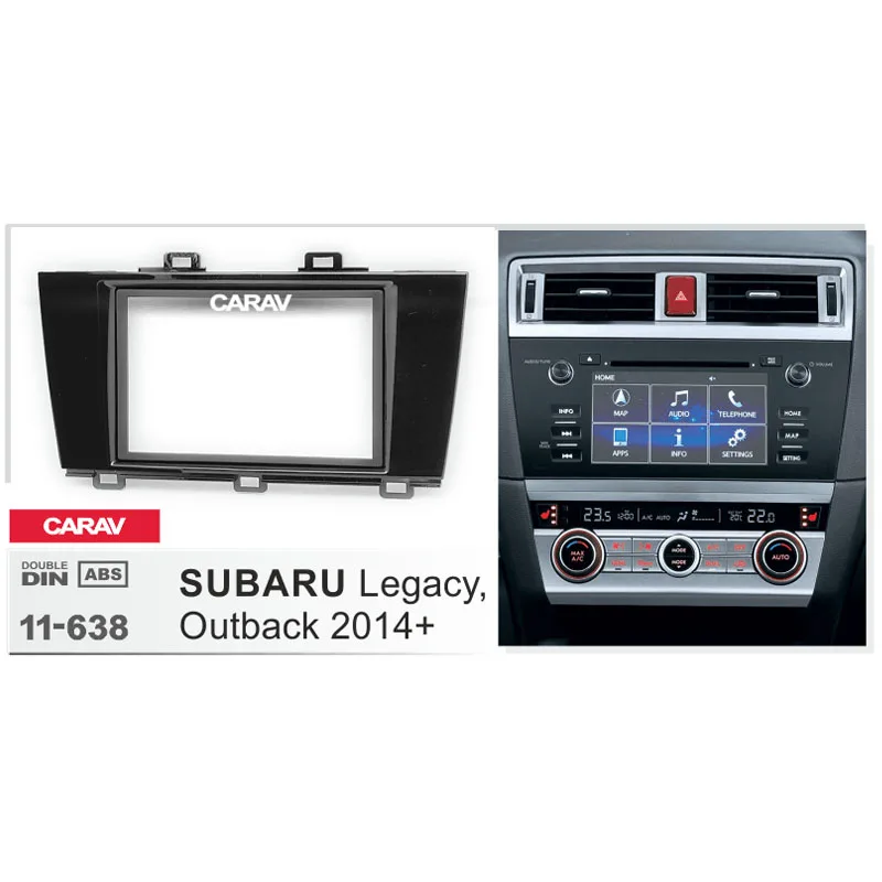 CARAV11 638 car radio stereo face facia surround trim Kit for SUBARU