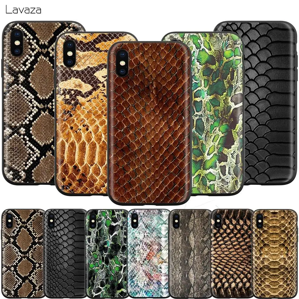 

Lavaza Snake Skin Art Case for iPhone 11 Pro XS Max XR X 8 7 6 6S Plus 5 5s se