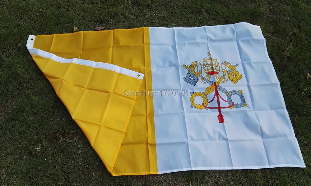 Мировой Летающий natioal флаг сто процентов полиэстер напечатанный Ватикан флаги и растяжки 3*5 футов украшения outпоследняя баннер