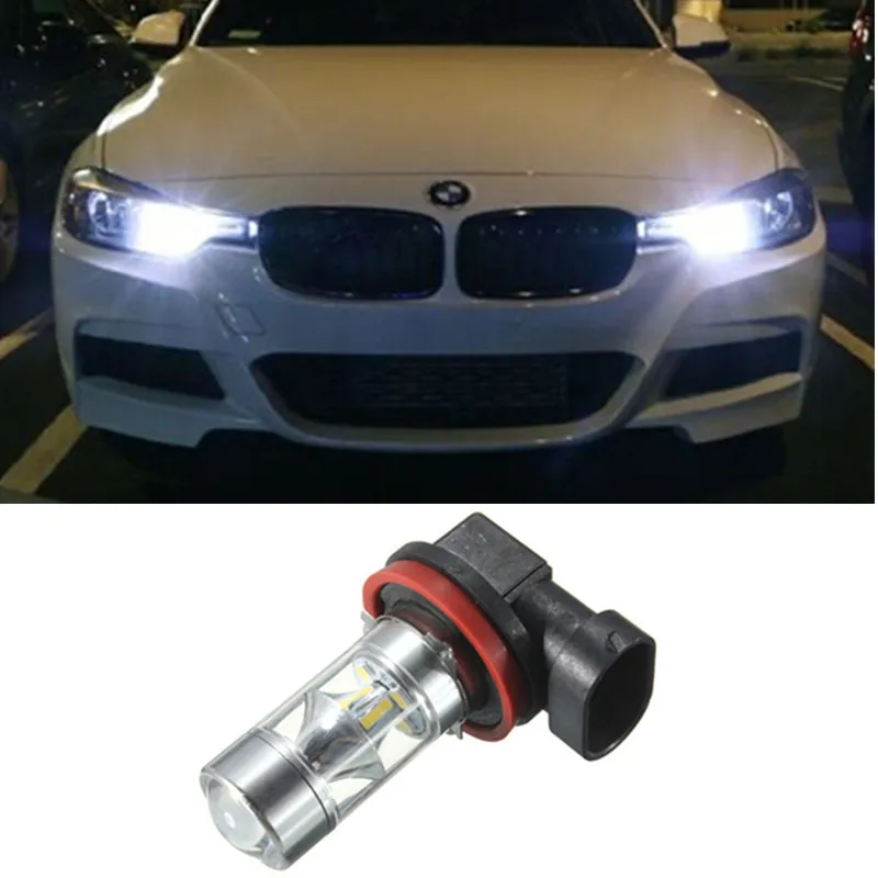 No Error LED Fog Light H8 H11 Canbus DRL Bulb For BMW 3/5 Series 328i