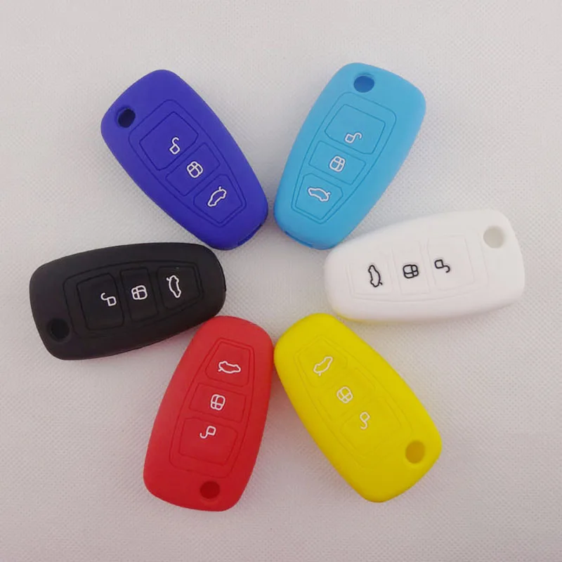 Флип чехол с 3 кнопками для Ford Focus Mondeo MK3 Kuga Fiesta Escape Ecosport|car key case cover|key for carford ecosport cover