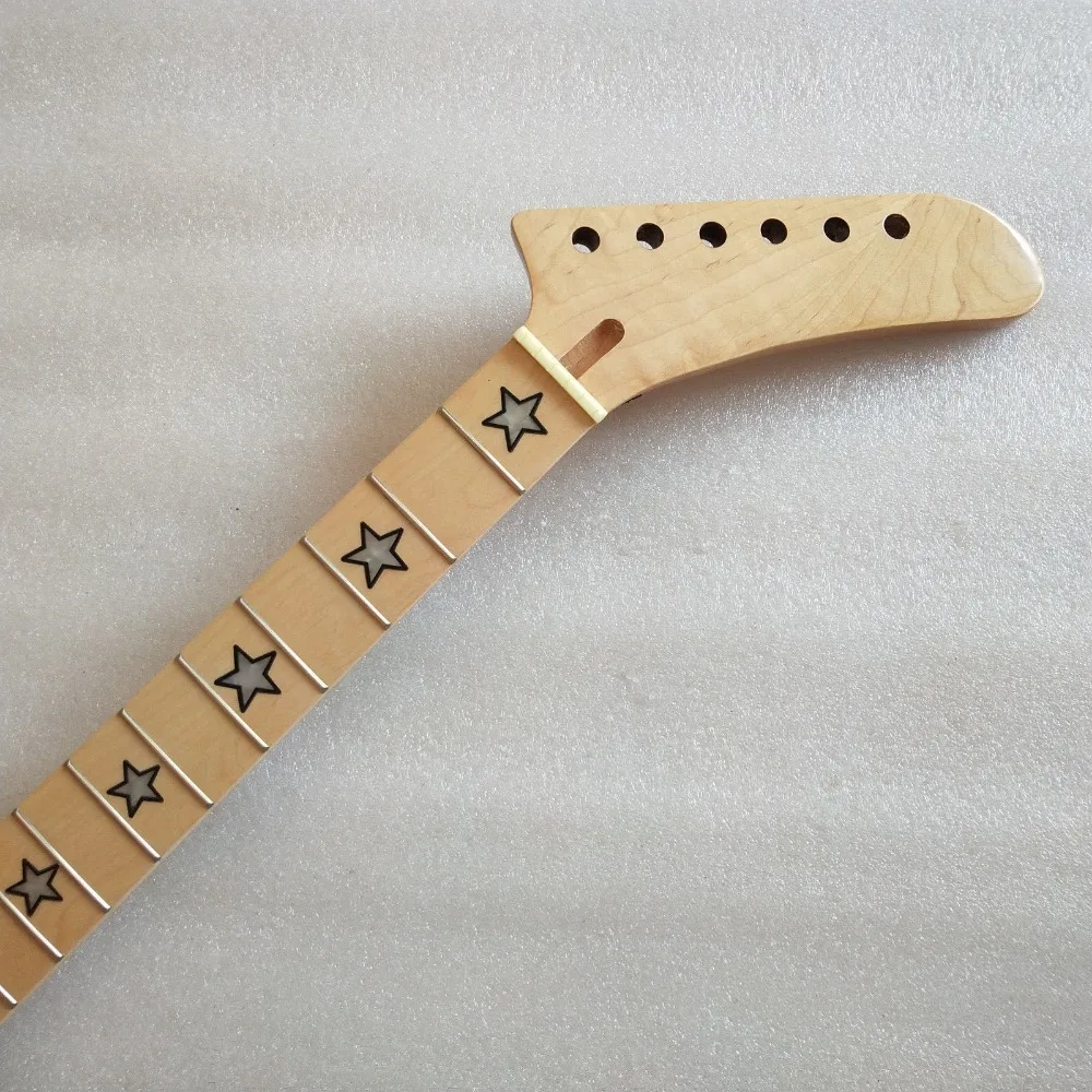 

Banana Electric Guitar Neck stars Inlay 22 Fret Maple For ST Parts