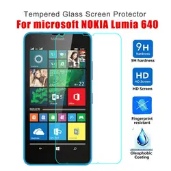 Закаленное Стекло для Microsoft Nokia Lumia 640 Экран протектор жесткий 2.5D 0.26 мм взрывозащищенные Передняя гвардии пленка