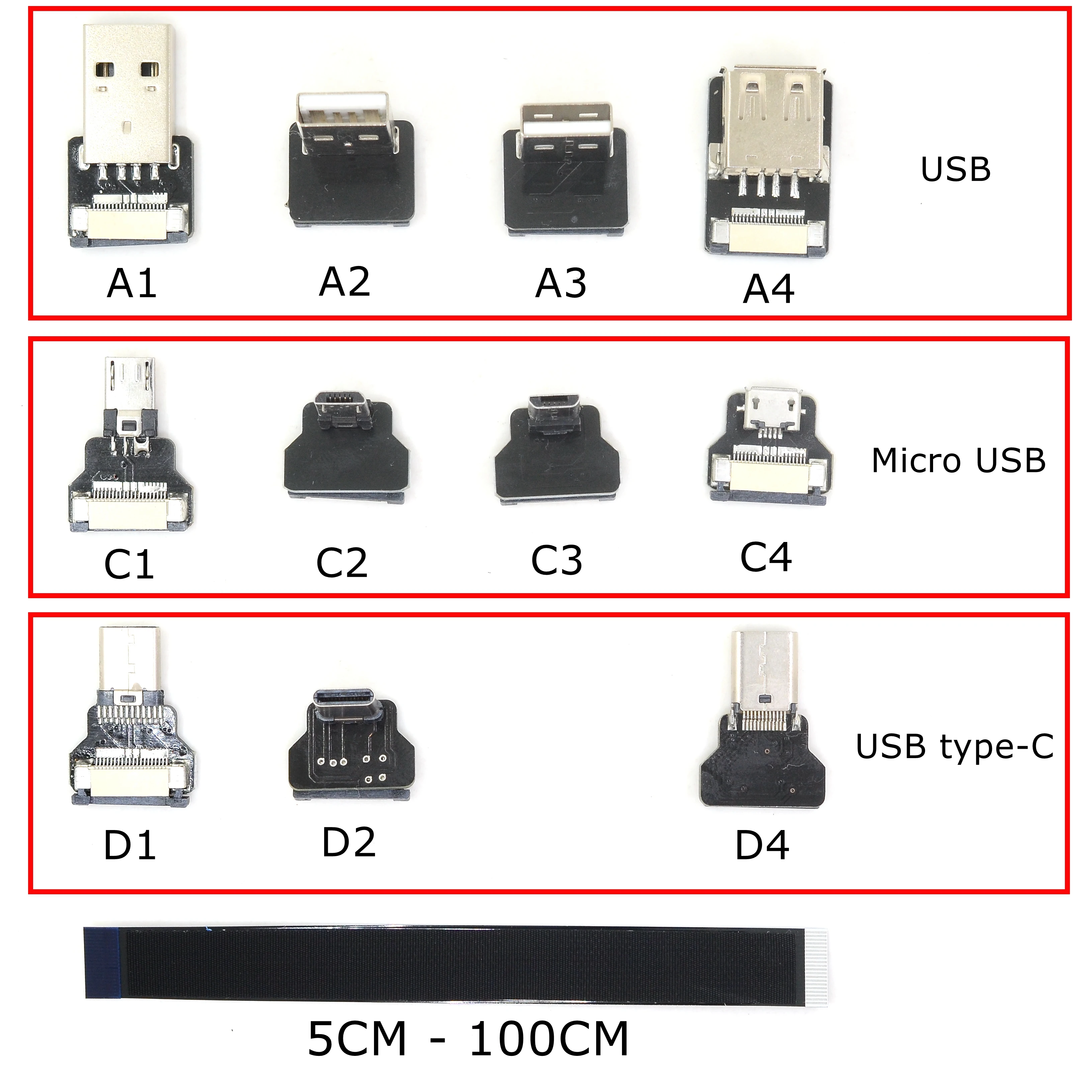 FFC Micro C USB FPV тонкий плоский гибкий FPC зарядка AV выход OTG кабель для Бесщеточный