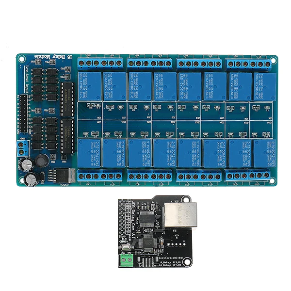 Ethernet Управление модуль с 16 CHs реле для Arduino локальной сети WAN веб-сервер RJ45 iOS и Android