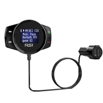 

Car Auto MP3 Player Handsfree Audio Adapter Bluetooth Charger FM Modulator Transmitter Quick Charger Support U Disk