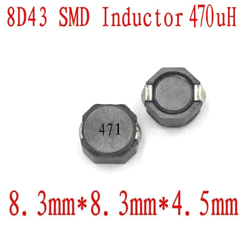 Новый SMD индуктор 8D43 470UH чип 8*8*4 5 мм CDRH 471 uh Экранирование мощность индуктивность 500