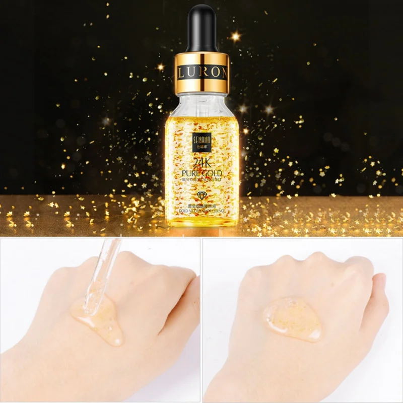 

15ml 24K Gold Nicotinamide Face Essence Anti Aging Moisturizing Whitening Collagen Day Cream Anti Wrinkle Face Care