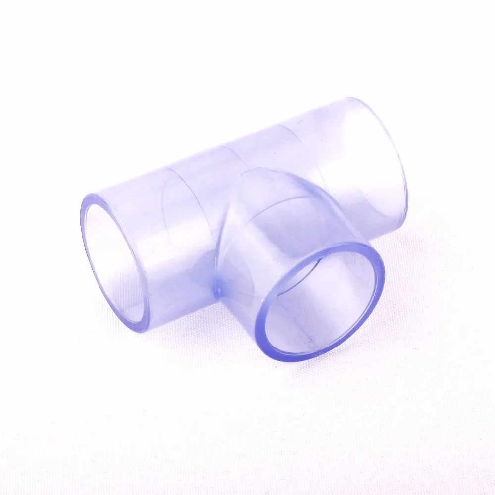 

Inner Dia. 32mm (1.25 Inch) Transparent PVC Equal Tee Connector Water Pipe Repair Connectors Splitters Fish Tank Pipe Fittings